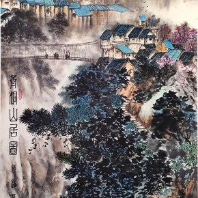 陳錦華-菁桐山居圖